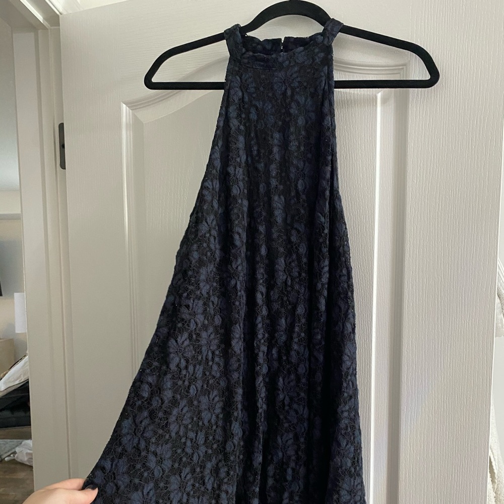 MinkPink Navy Lace Mini Dress